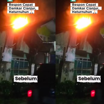 Gegara Kompor Meledak, Rumah di Cianjur Kebakaran Hebat