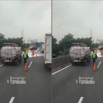 Penyebab Macet Jalan Tol Ancol Arah Tanjung Priok Pagi Tadi, Kecelakaan 2 Truk