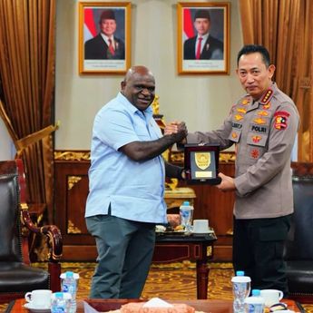 Kapolri dan Menteri HAM Natalius Pigai Bahas Penanganan Pasca Unjuk Rasa