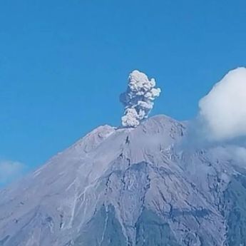 Gunung Semeru 4 Kali Meletus, Kolom Abu Capai 800 Meter