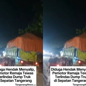 Kecelakaan Maut di Tangerang, Pemotor Tewas Terlindas Truk
