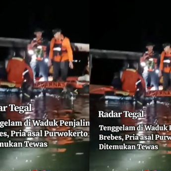 VIDEO: Detik-detik Penemuan Jasad Pria Asal Purwokerto Tenggelam di Waduk Penjalin