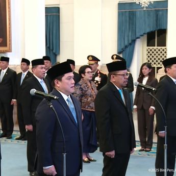 Daftar Menteri, Wamen hingga Kepala Badan Komunikasi yang Dilantik Prabowo Hari Ini