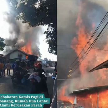 VIDEO: Ngerinya Kebakaran Hantam Rumah di Lima Puluh Kota Padang Pagi Ini