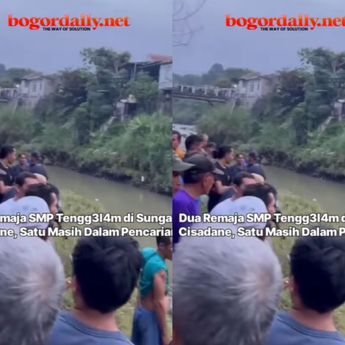 Kronologis 2 Pelajar SMP Tenggelam di Sungai Cisadane Bogor