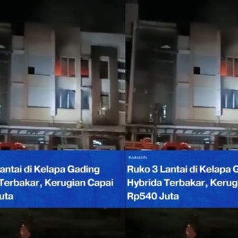 Ruko di Grand Orchard Square Cilincing Kebakaran Hebat