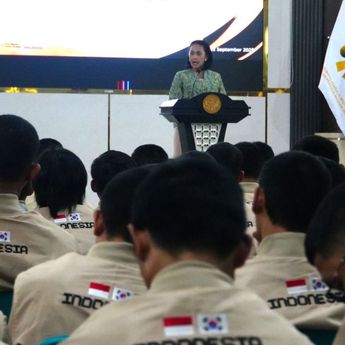 Wamen P2MI Christina Aryani Lepas 244 Pekerja Migran ke Korea Selatan, Pesan Jauhi Judi Online