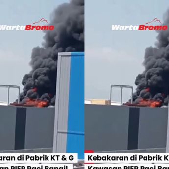 Pabrik Rokok KT&G di Pasuruan Kebakaran Hebat