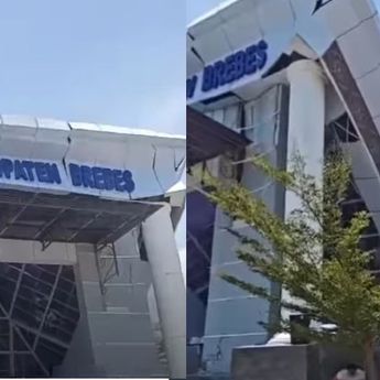 Fakta Mengerikan Atap Gedung KPT Brebes Rp120 Miliar Roboh Usai 3 Tahun Diresmikan