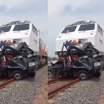Kecelakaan Maut, Kereta Api Cirebon Hantam Pick Up Tewaskan Dua Orang