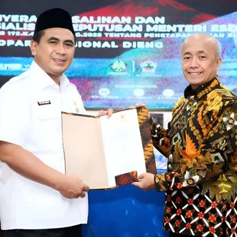 Dieng Resmi Ditetapkan sebagai Geopark Nasional