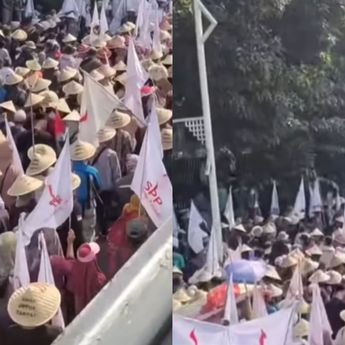 Demo Hari Tani Sebabkan Kemacetan di Depan Gedung DPR dan Ragunan