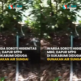 Beredar Video Dapur Pembuat MBG di Sukabumi Pakai Air Sungai untuk Masak
