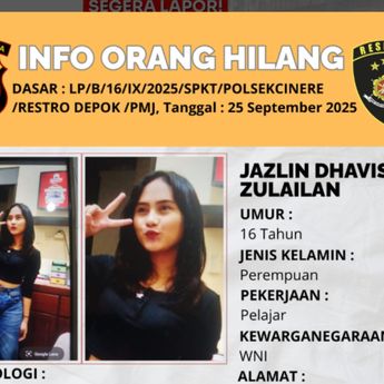 Gadis Cantik Asal Depok Jazlin Dhavisya Dinyatakan Menghilang