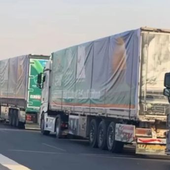 Indonesia Kirim Lagi 14 Truk Bantuan Logistik untuk Warga Gaza