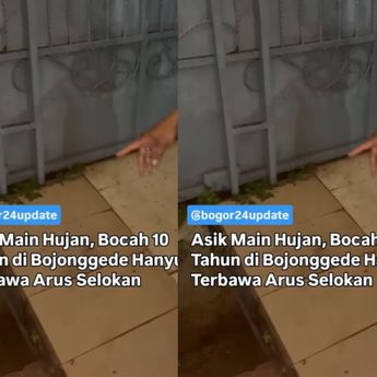 Bocah 10 Tahun Terseret Arus Selokan di Bojonggede, Jasad Belum Ditemukan