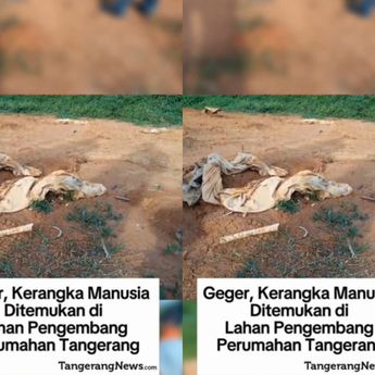Soal Penemuan Kain Kafan dan Kerangka Manusia di Proyek Tangerang, Polisi Bilang Begini