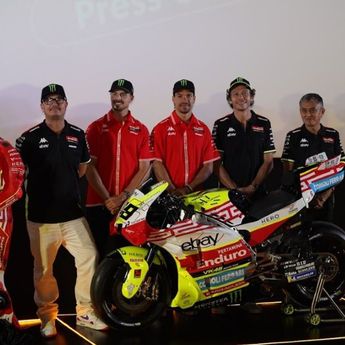 Pertamina Enduro VR46 Racing Team Perkenalkan Livery Spesial Bertema Indonesia di Jakarta