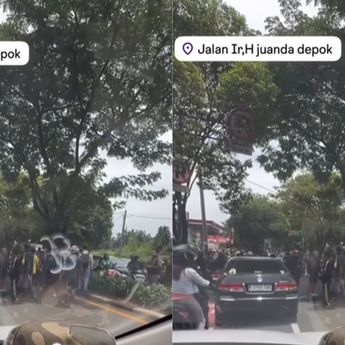 Kecelakaan di Jalan Juanda Depok, Pemotor Disebut Tewas Tergeletak di Tengah Jalan