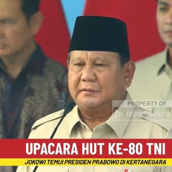 Pidato Lengkap Presiden Prabowo di Hari Puncak HUT TNI ke-80