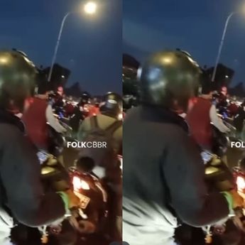 VIDEO: Pemotor Kritis Alami Kecelakaan di Depan SPBU Gongseng 