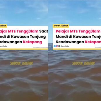 Dua Pelajar MTs Tenggelam di Tanjung Kendawangan Kalbar, Jasadnya Belum Ditemukan