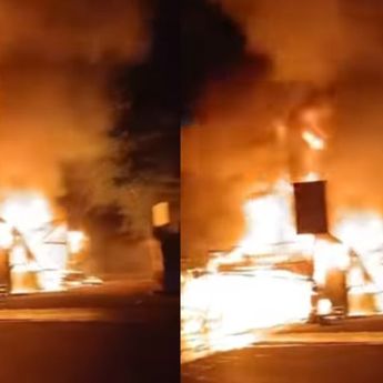 Kebakaran Besar Landa Cikunir, Api Lahap Warung dan Rumah Warga