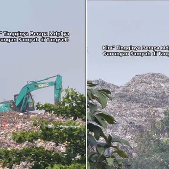 VIDEO: Penampakan Sampah Menggunung di Cipeucang Tangerang Selatan