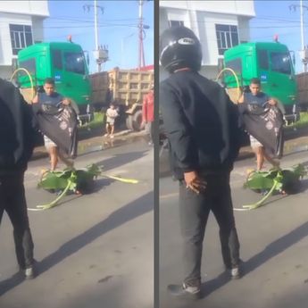 Kecelakaan Maut Pemotor Tewas Dihantam Truk di Pontianak