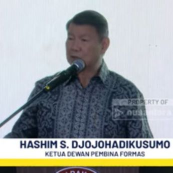 Di HUT ke-1 FORMAS, Hashim Djojohadikusumo: Kalau Ada Apa-apa Lapor Saya, Nanti Saya Lapor ke Presiden