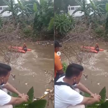 Jasad Adi, Pria Tenggelam di Kali Angke Belum Ditemukan