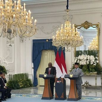 Prabowo Serukan “Amandla” di Hadapan Presiden Afrika Selatan Ramaphosa