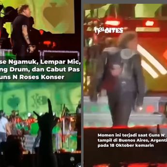 Axl Rose Guns N' Roses Ngamuk di Atas Panggung, Tinggalkan Konser