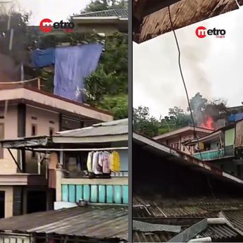 Ponpes di Puncak Bogor Kebakaran Hebat