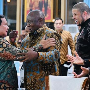 Momen Prabowo Gelar Jamuan Makan Malam untuk Presiden Afrika Selatan, Kompak Berbatik