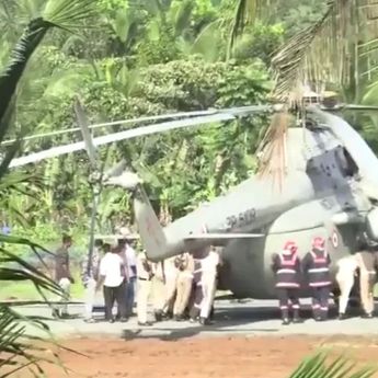 Helikopter Presiden India Terjebak di Landasan Baru yang Belum Kering
