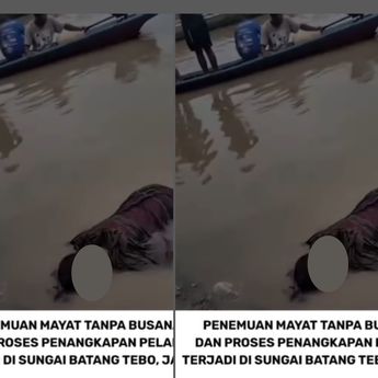 Mayat Wanita Mengambang di Sungai Batang Tebo Gegerkan Warga Jambi