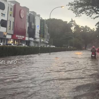 Hujan Lebat Juga Guyur Tangsel, Kawasan BSD Kebanjiran