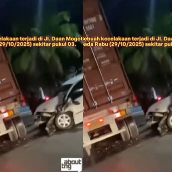 VIDEO: Mobil Hantam Bus Transjakarta Sampai Ringsek