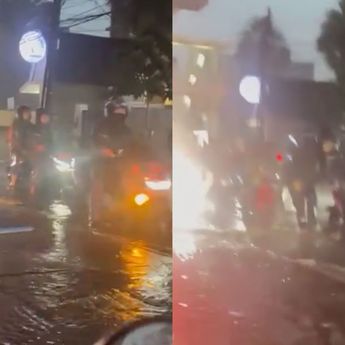 Banjir Rendam Jalan Ciledug Raya di Depan Hotel Fontana