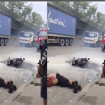 Pemotor Kritis Usai Ditabrak Truk Sampai Terseret Ratusan Meter