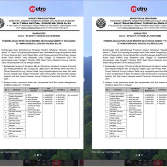 Harga Tiket Masuk Gunung Salak Sampai Rp150 Ribu Per Orang