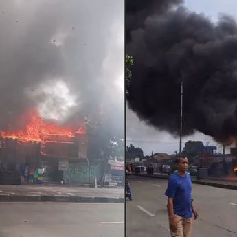 Bangunan Rumah di Taman Surya Indah Bandung Kebakaran Hebat