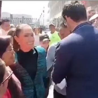 Presiden Meksiko Claudia Sheinbaum Jadi Korban Pelecehan Saat Temui Warga 