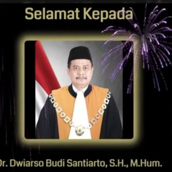 Prabowo Lantik Dwiarso Budi Santiarto sebagai Wakil Ketua Mahkamah Agung Bidang Non Yudisial
