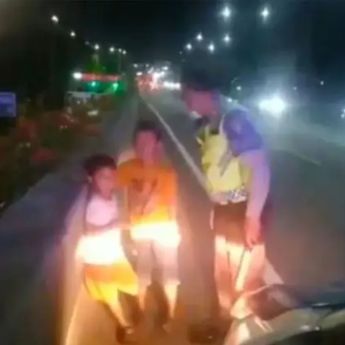 Polisi Temukan 2 Balita Tersesat di Tol Wiyoto Wiyono, Diduga Korban Penculikan