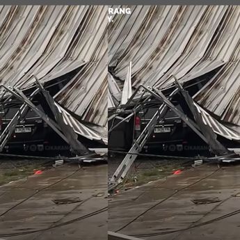 VIDEO Bangunan Bukit Hyundai Hancur Porak Poranda Dihantam Angin Kencang