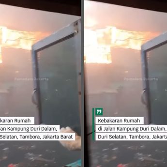 Ngeri! Kobaran Api Landa Permukiman Tambora, 125 Personel Damkar Dikerahkan