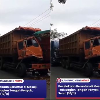 Beredar Video Kecelakaan Beruntun di Mesuji