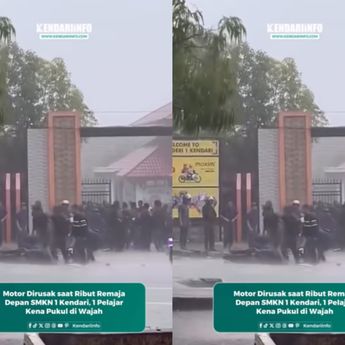 VIDEO ; Ngerinya Tawuran Pelajar SMKN vs STM di Kendari